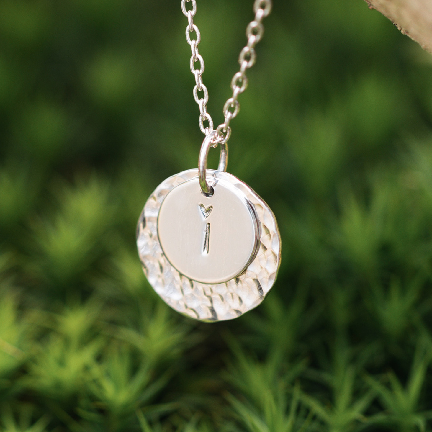 PEAIM925-seul Pendentif initiale en argent "Aimer"